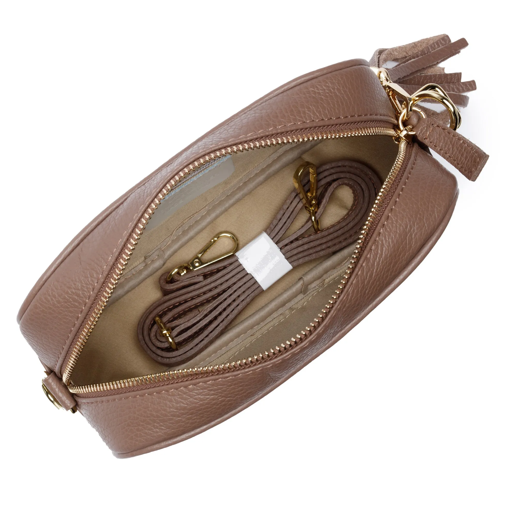 Crossbody Tassel Taupe