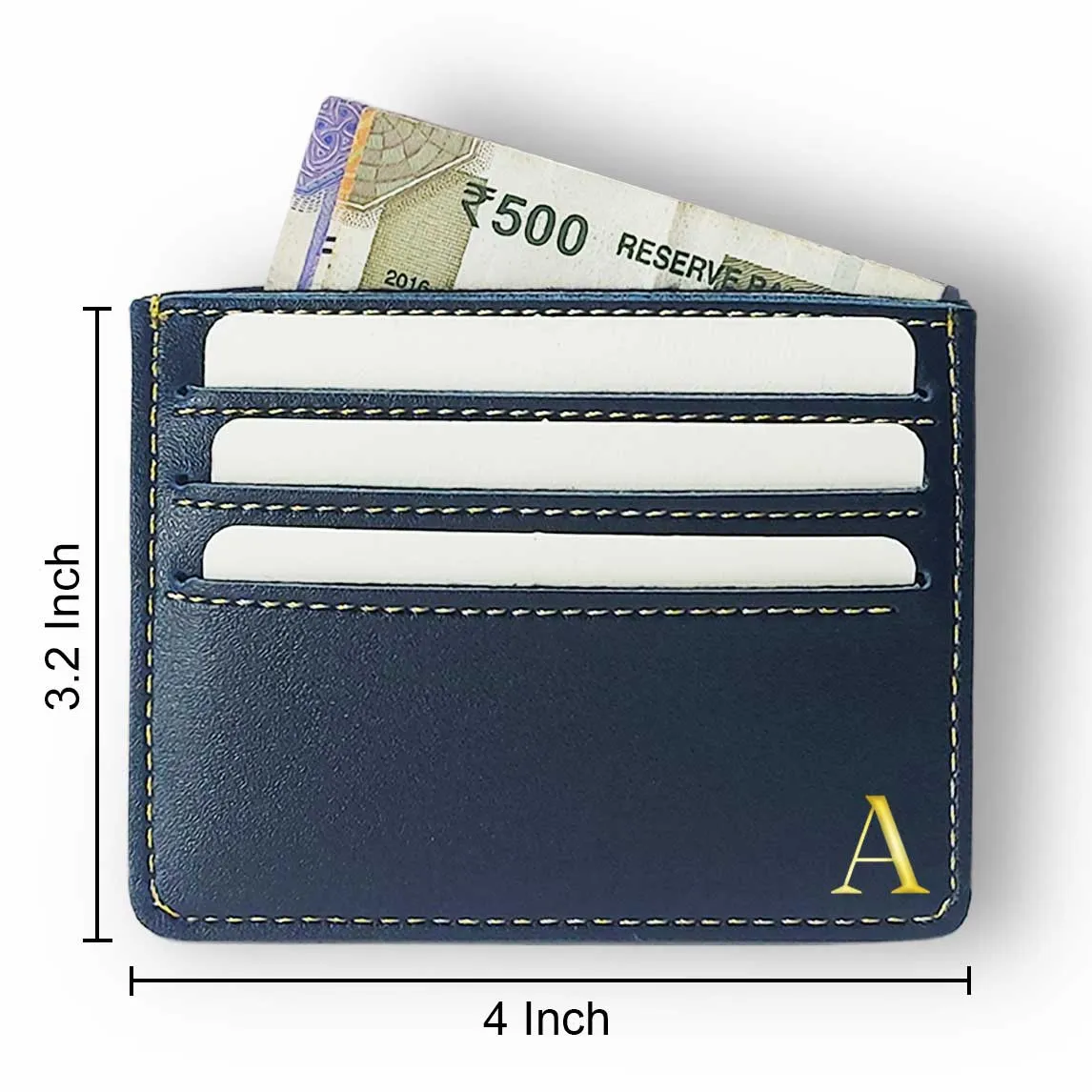 Custom Business Card Holder Case for Men - Monogram