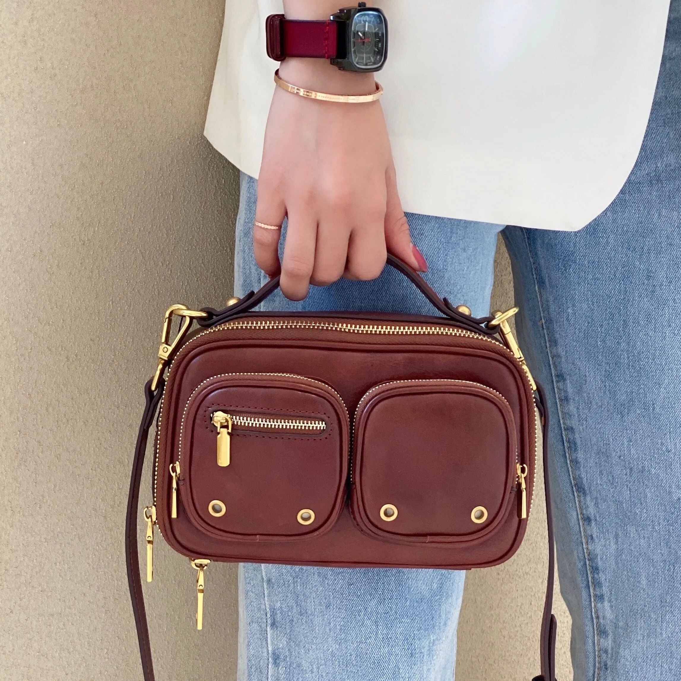 Cute Ladies Leather Over The Shoulder Bag Side Bags For Women