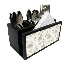 Cutlery Tissue Holder Napkin Stand -  Air Balloon and Cycles
