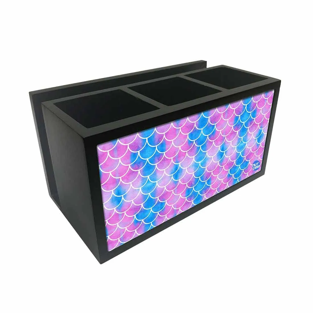 Cutlery Tissue Holder Napkin Stand -  Blue Purple Mermaid Watercolor