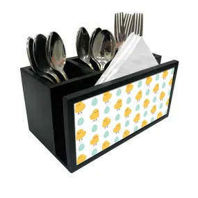 Cutlery Tissue Holder Napkin Stand -  Chick