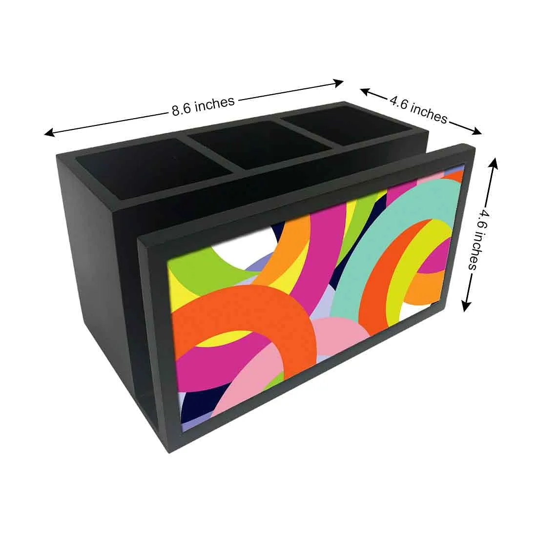 Cutlery Tissue Holder Napkin Stand -  Colorful Circle