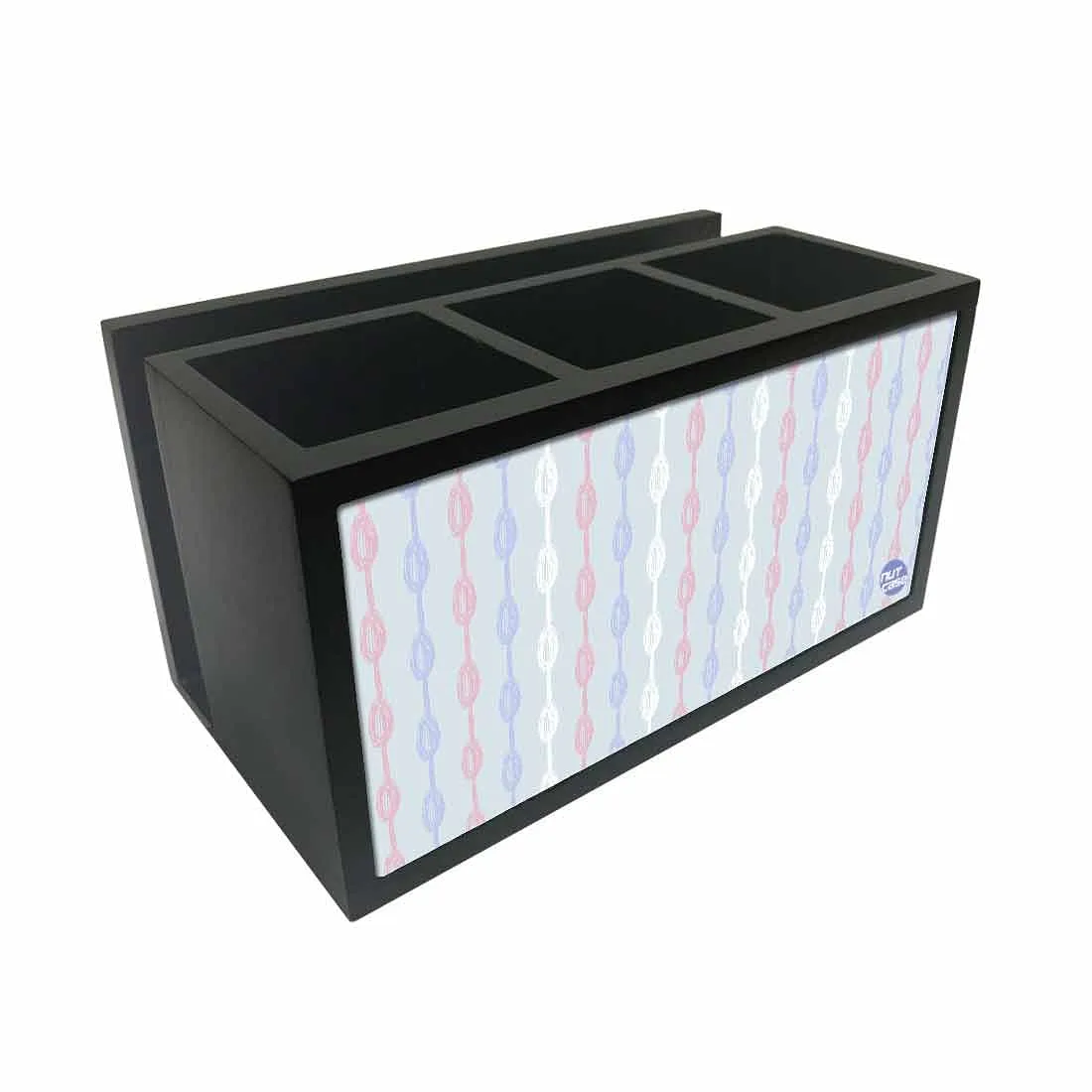 Cutlery Tissue Holder Napkin Stand -  Colorful Dots Line