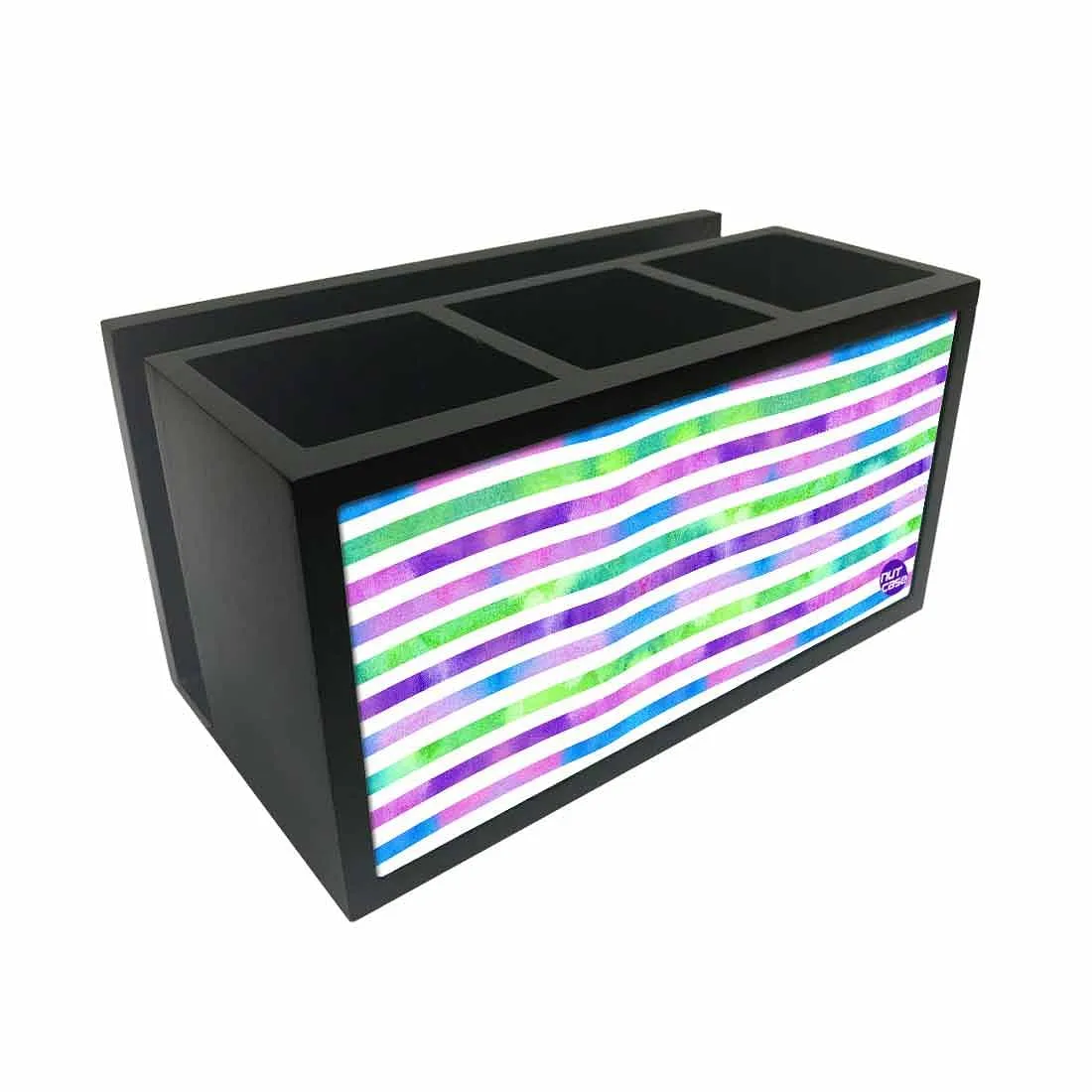 Cutlery Tissue Holder Napkin Stand -  Colorful Strips