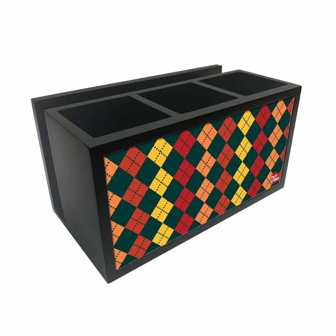 Cutlery Tissue Holder Napkin Stand -  Diamonds Pattern
