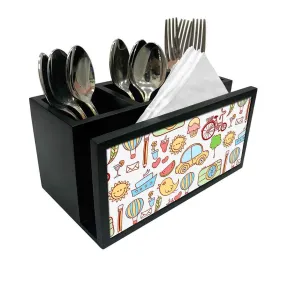 Cutlery Tissue Holder Napkin Stand -  Kids Toy