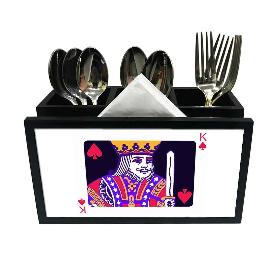 Cutlery Tissue Holder Napkin Stand -  King Color Cards