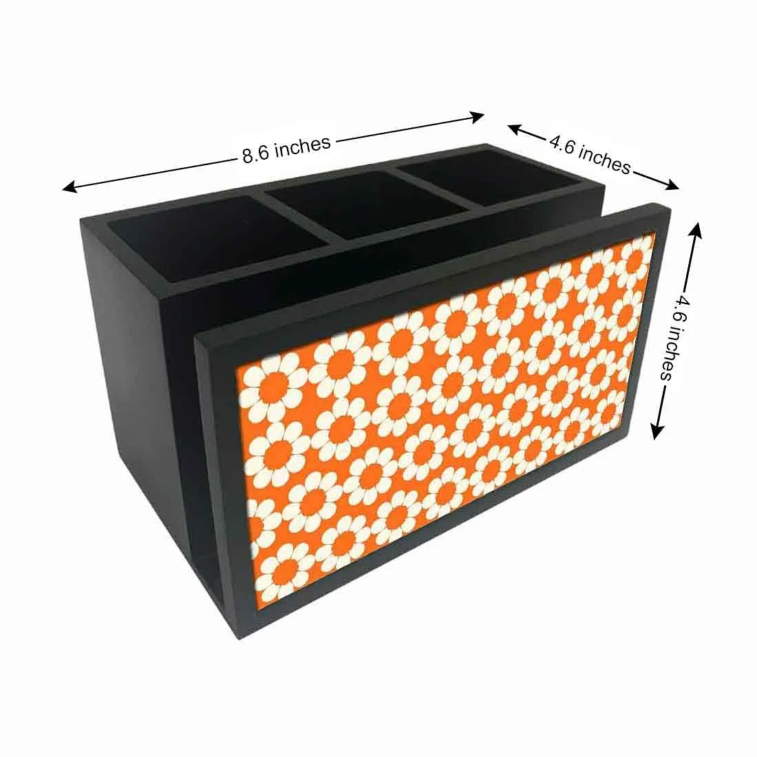 Cutlery Tissue Holder Napkin Stand -  Orange Flower