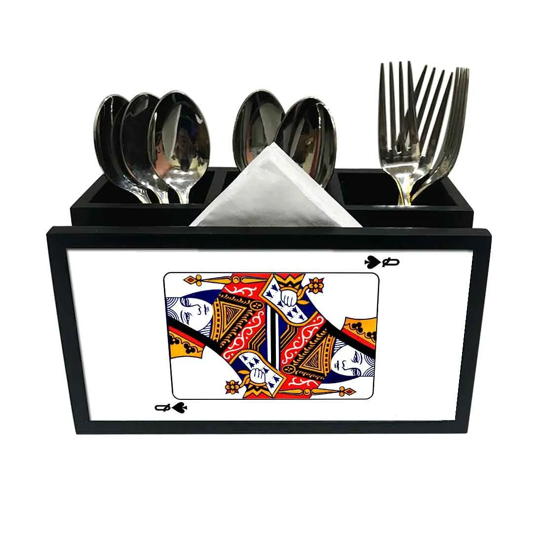 Cutlery Tissue Holder Napkin Stand -  Queen