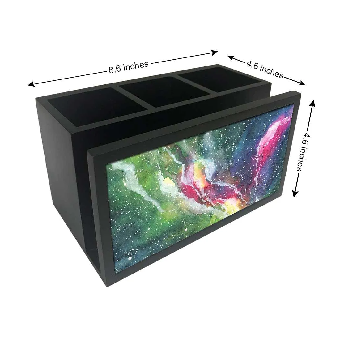 Cutlery Tissue Holder Napkin Stand -  Space Green Watercolor