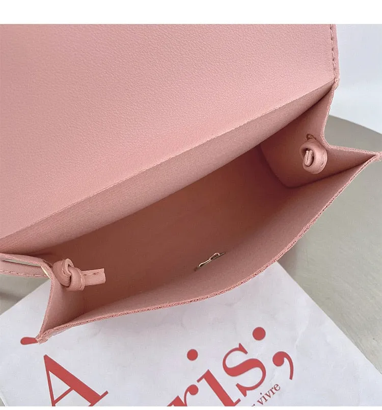 Darianrojas Women's Shoulder Bag Summer New Style Korean Messenger Bag Handbag Candy Color Lock Buckle Versatile Shoulder Bag