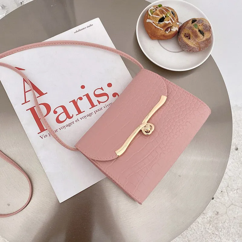 Darianrojas Women's Shoulder Bag Summer New Style Korean Messenger Bag Handbag Candy Color Lock Buckle Versatile Shoulder Bag
