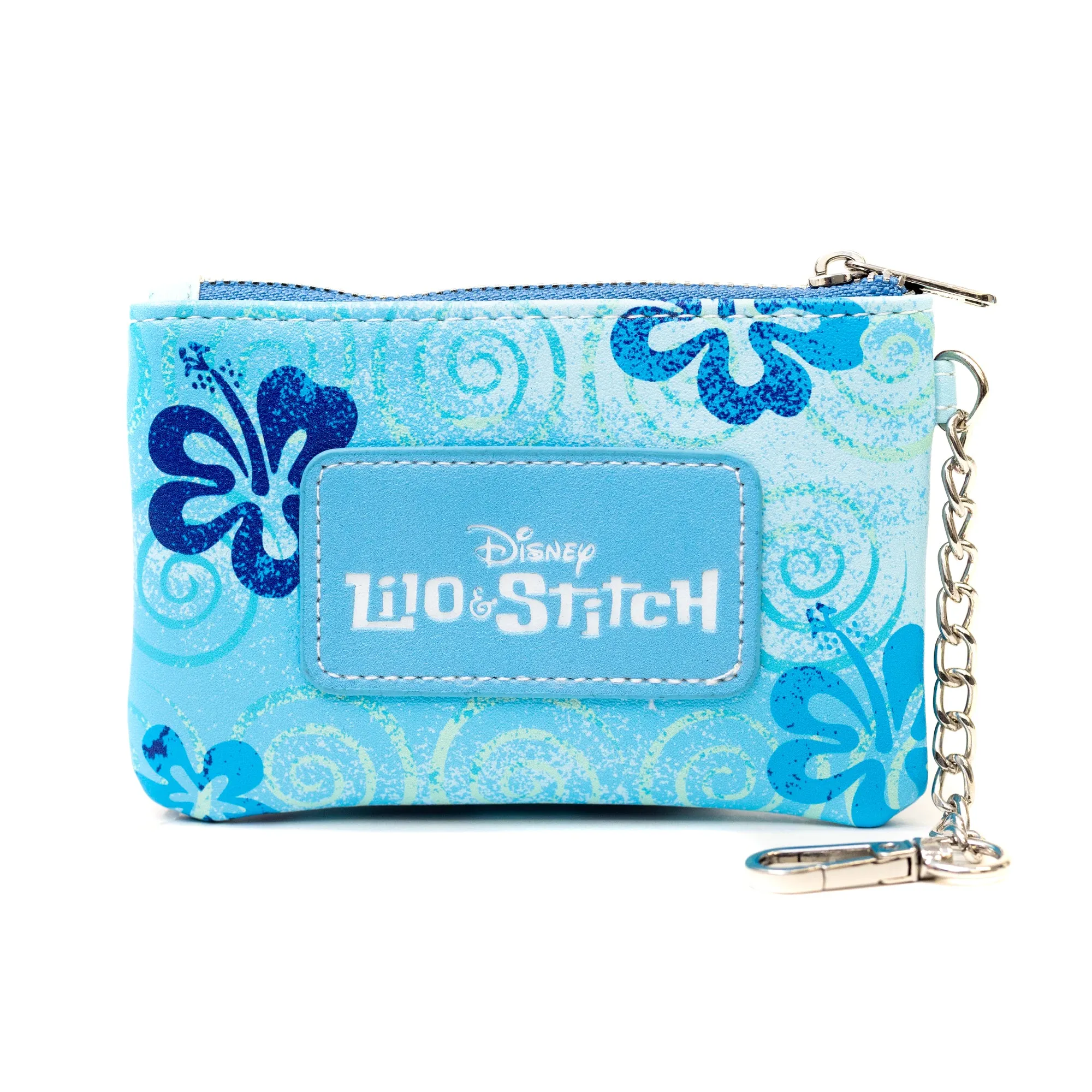 Disney Bag and Wallet Combo, Lilo and Stitch Stich Floral Blues, Vegan Leather