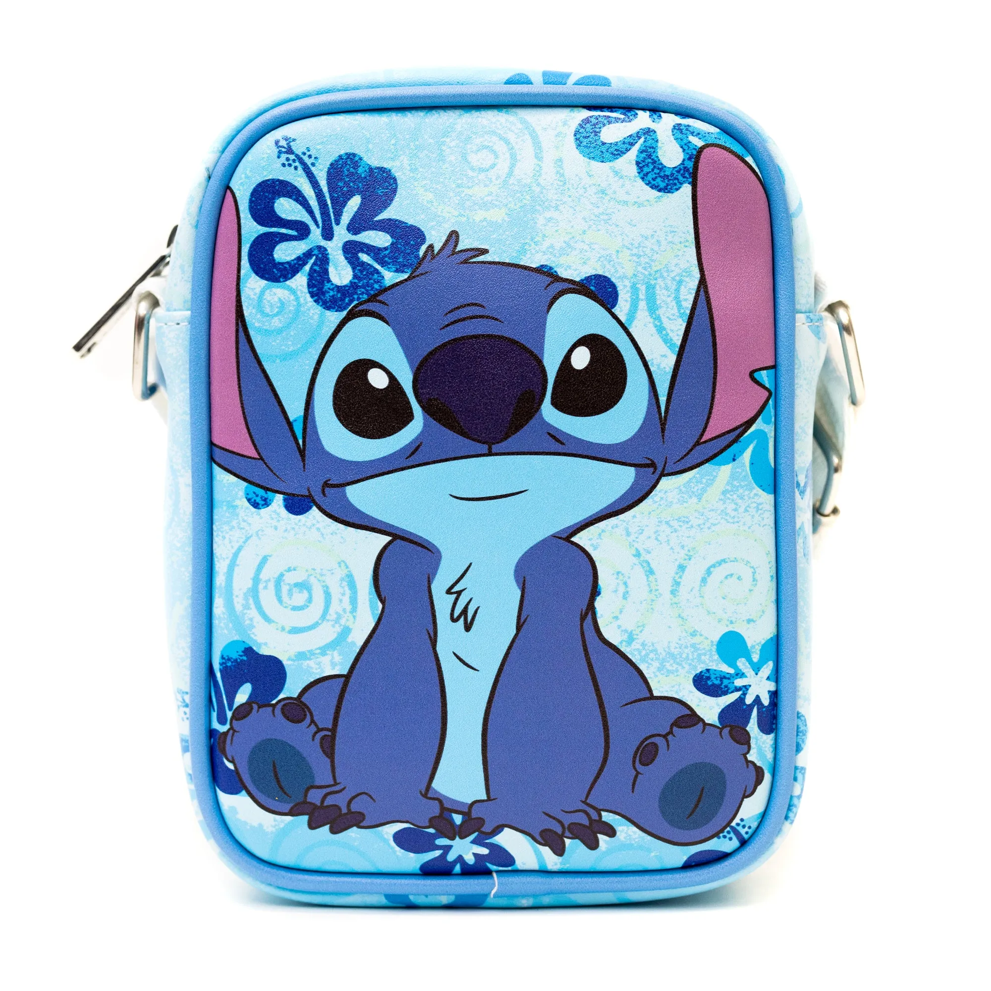 Disney Bag and Wallet Combo, Lilo and Stitch Stich Floral Blues, Vegan Leather