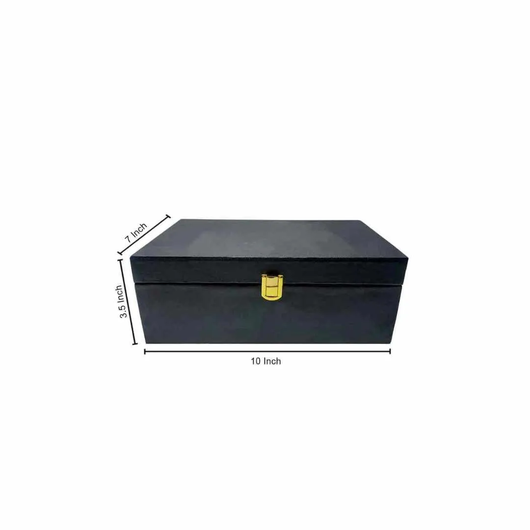 Diwali Gift Box - PU Leather Gift Box for Diwali-Available in Black & Pink
