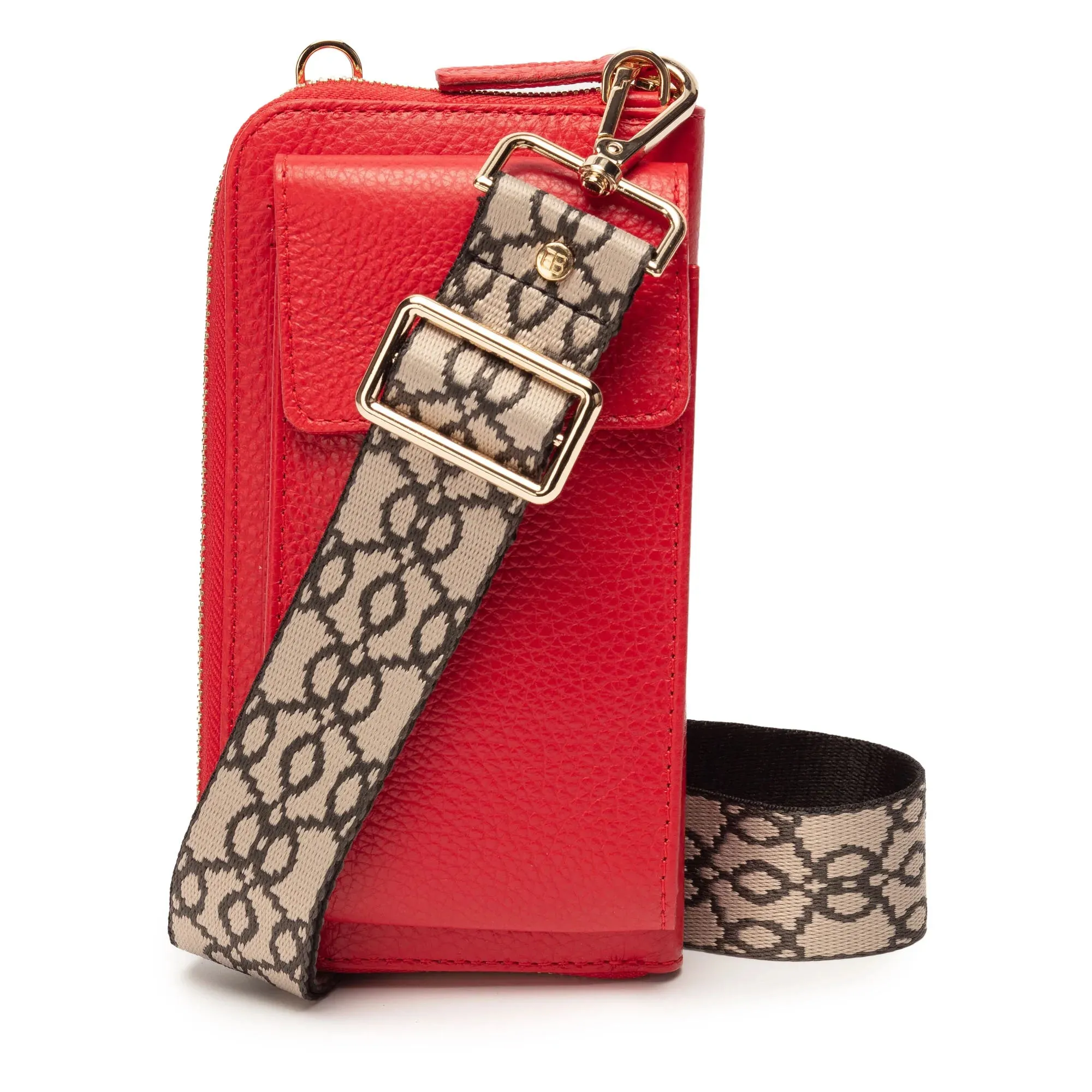 Elie Beaumont Phone Bag in Red