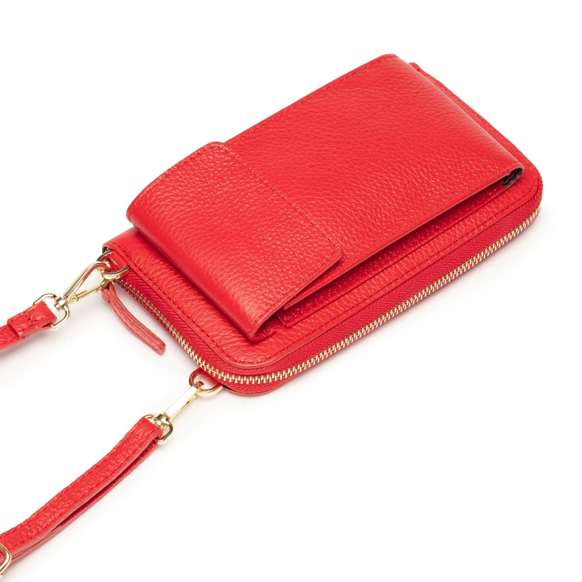 Elie Beaumont Phone Bag in Red