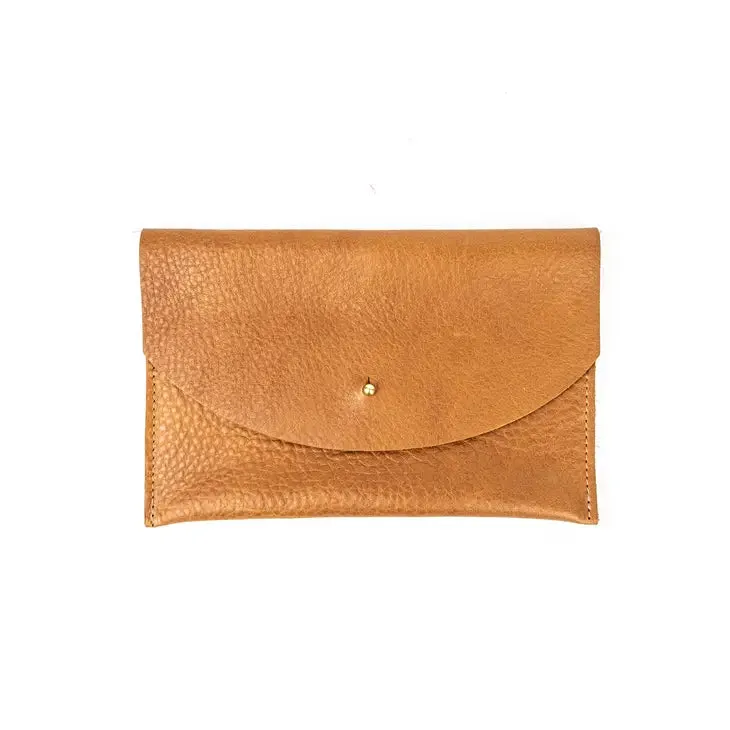 Envelope Pouch - Cognac Leather