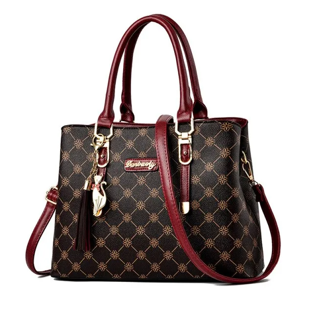 Faux leather Shoulder Handbag