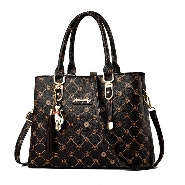 Faux leather Shoulder Handbag