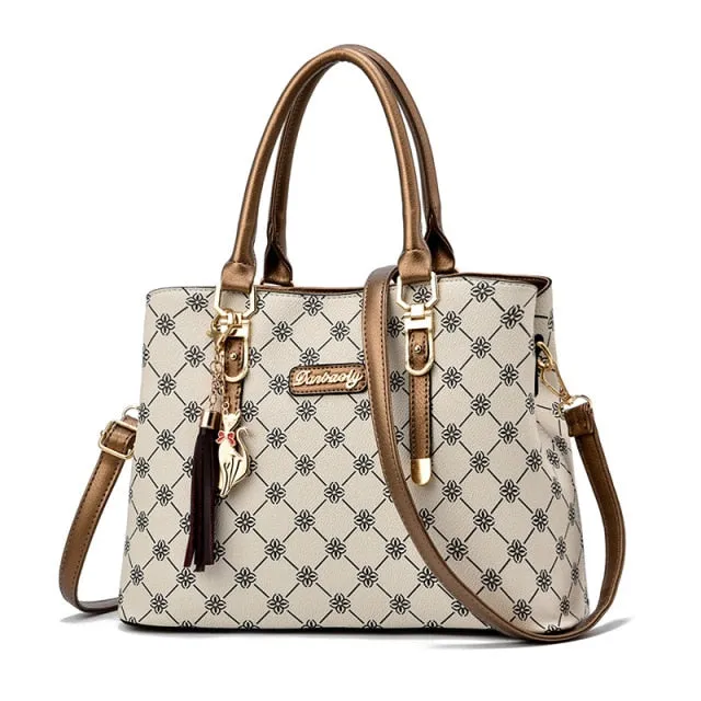 Faux leather Shoulder Handbag