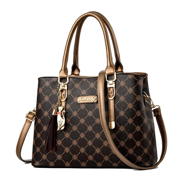 Faux leather Shoulder Handbag