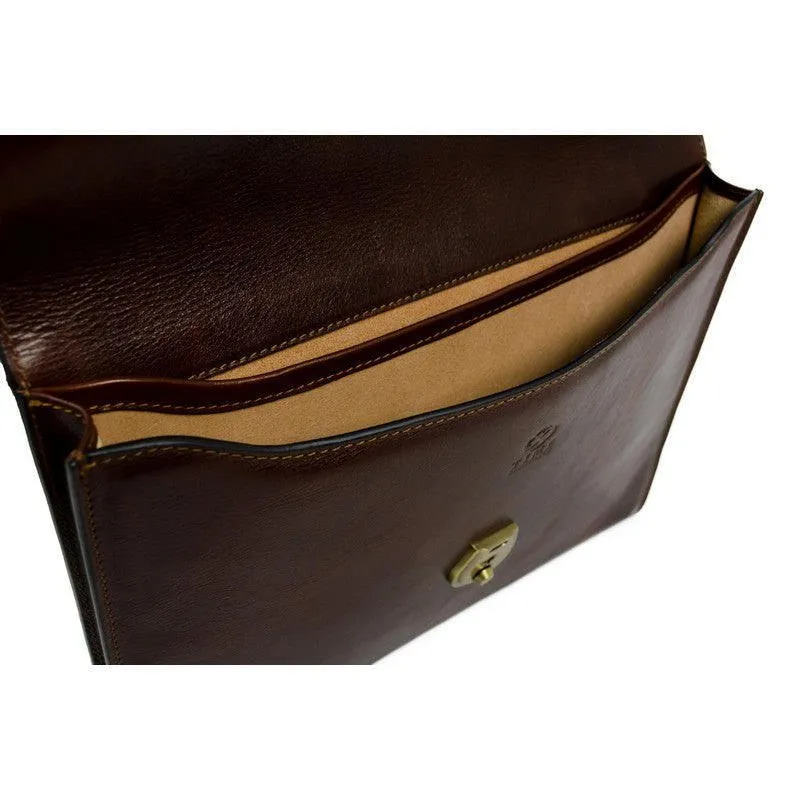 Full Grain Italian Leather Portfolio Document Holder - Age of Innocence