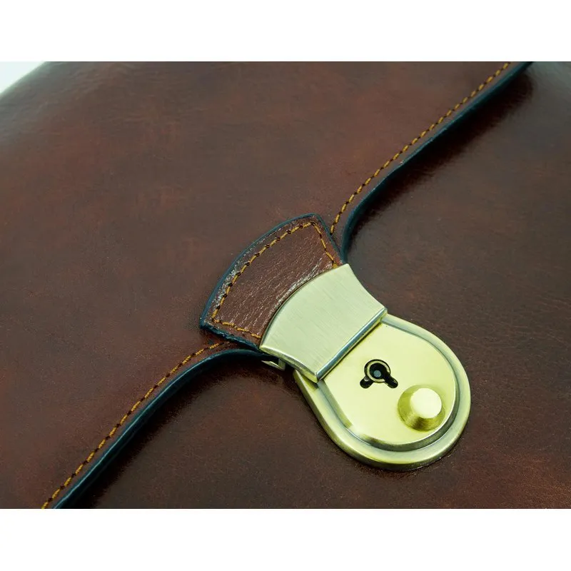 Full Grain Italian Leather Portfolio Document Holder - Age of Innocence