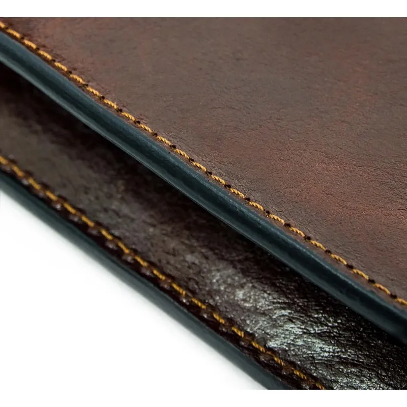 Full Grain Italian Leather Portfolio Document Holder - Age of Innocence