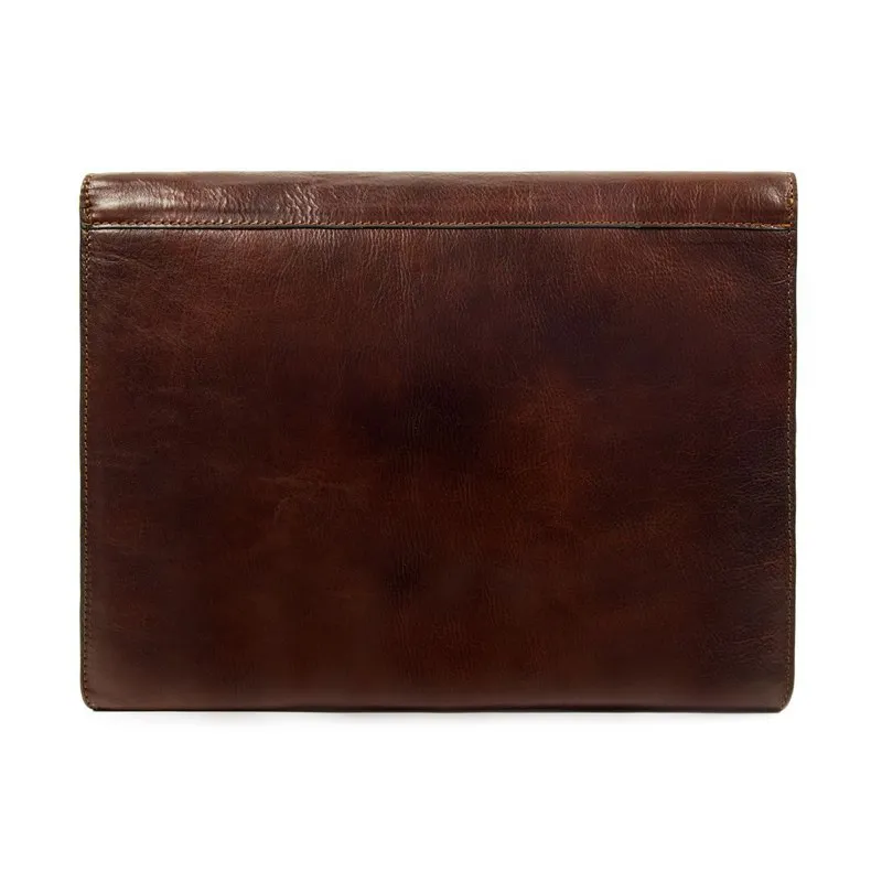 Full Grain Italian Leather Portfolio Document Holder - Age of Innocence