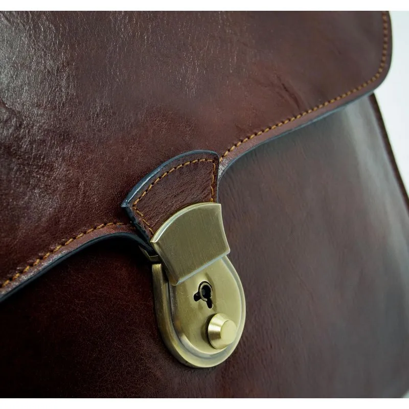 Full Grain Italian Leather Portfolio Document Holder - Age of Innocence