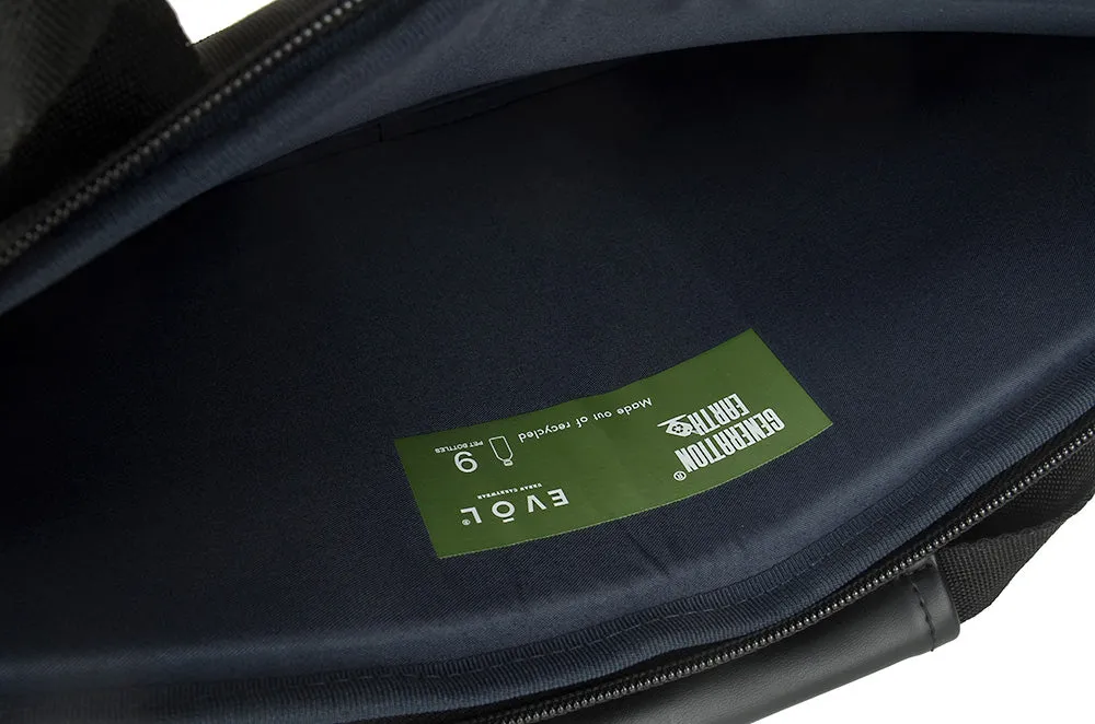 Generation Earth 13.3" Slim Laptop Briefcase (Black)