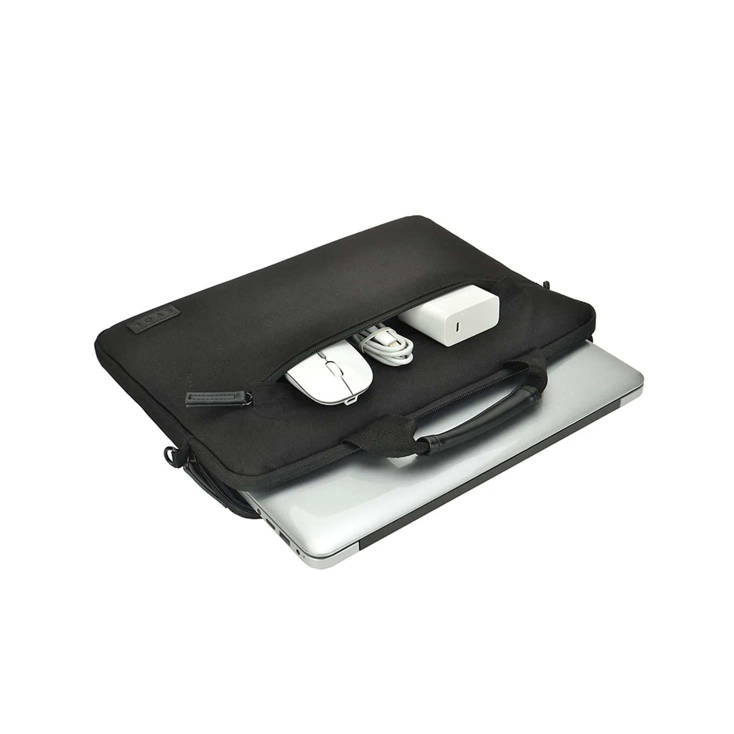 Generation Earth 13.3" Slim Laptop Briefcase (Black)