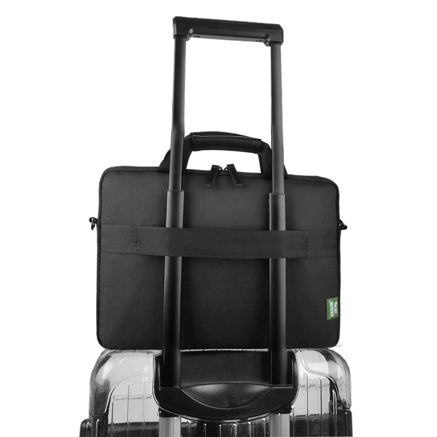 Generation Earth 13.3" Slim Laptop Briefcase (Black)