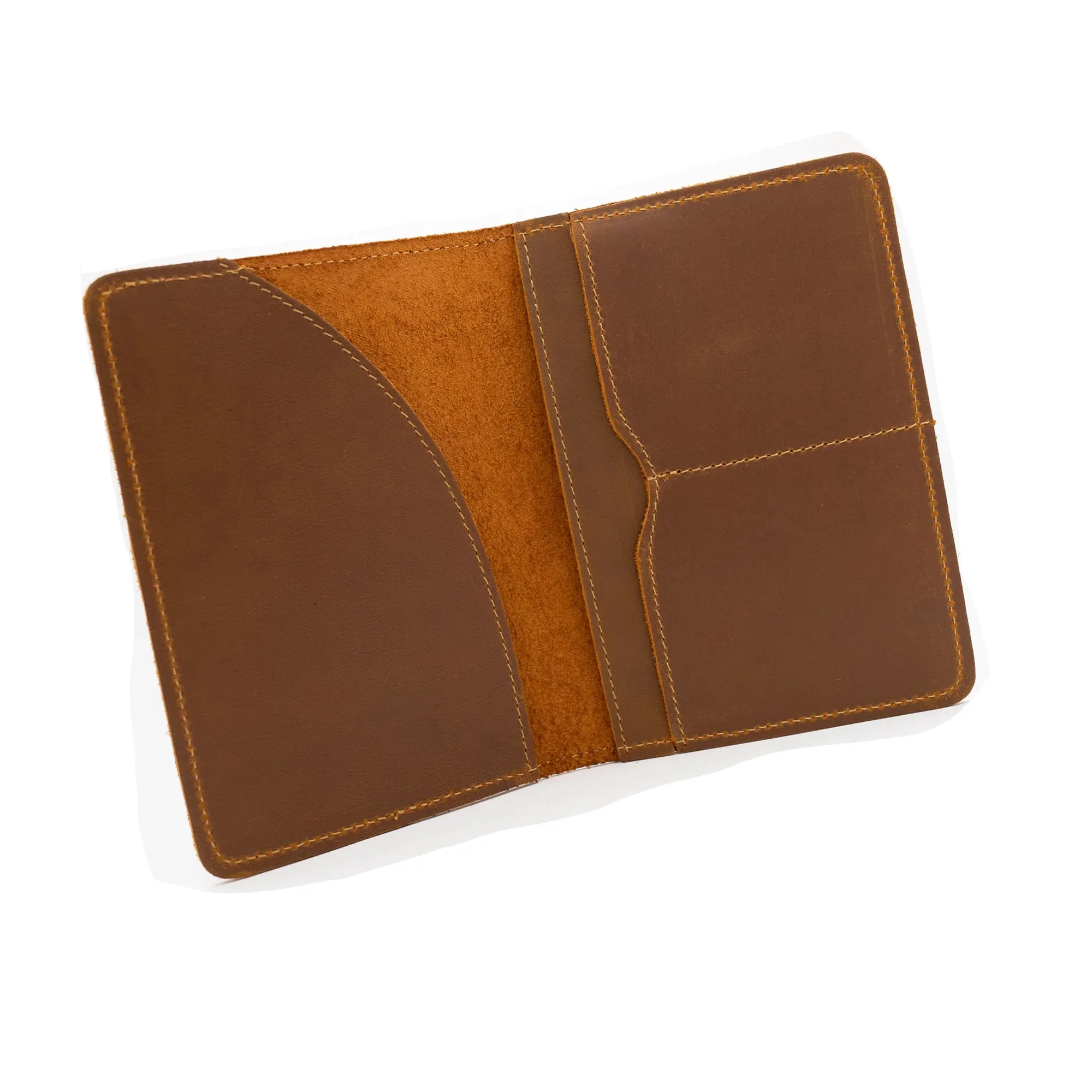 Genuine Leather Passport Holder Navy