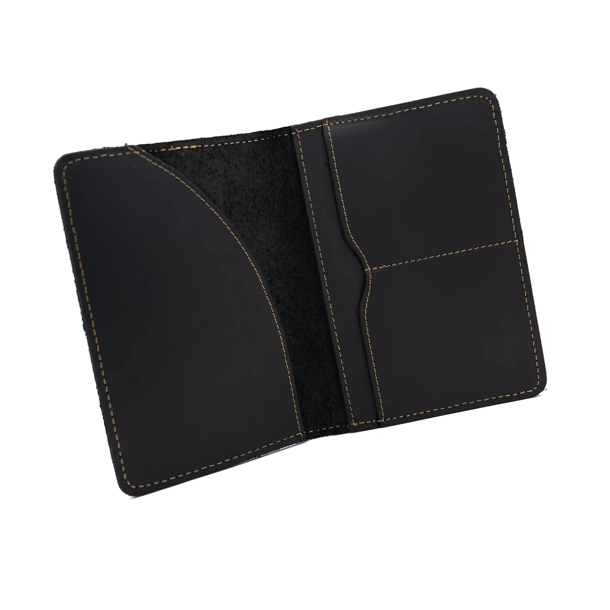 Genuine Leather Passport Holder Navy