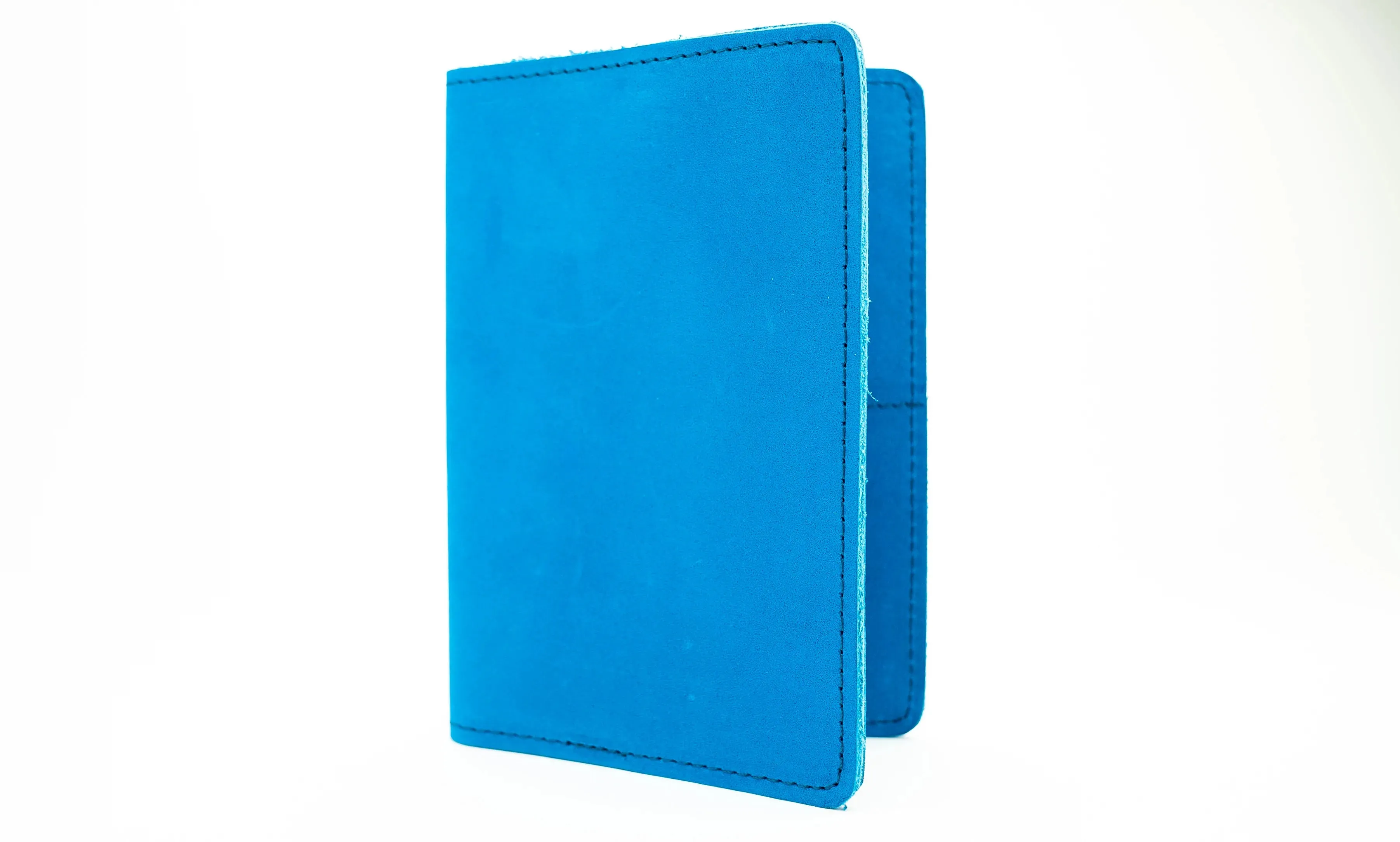 Genuine Leather Passport Holder Navy