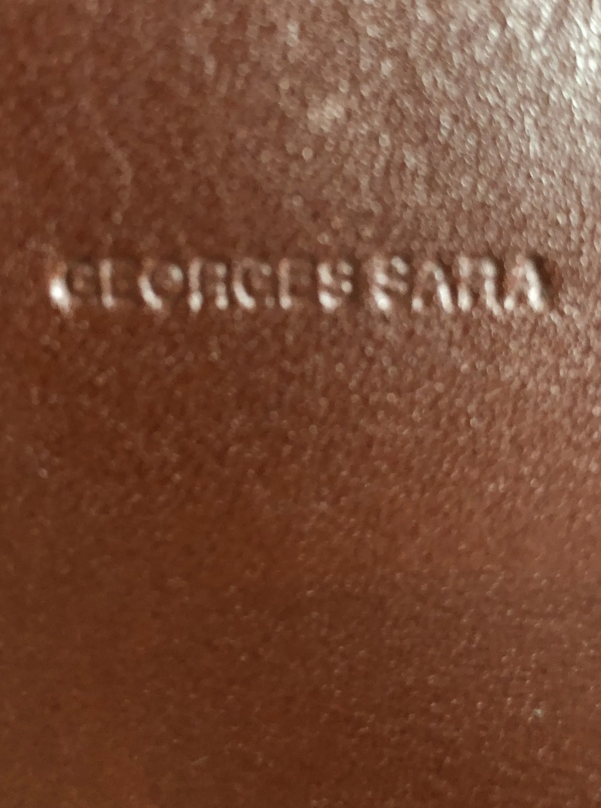 Georges Sara Brown Leather Handbag