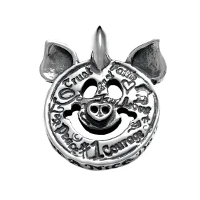 Graffiti Happy Face Charm with Pig Ears