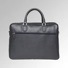 GRAIN LEATHER ZIPPER BRIEF