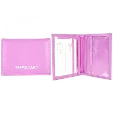 Grained PU Travel Card Holder 1500