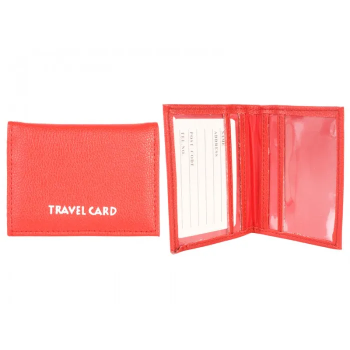 Grained PU Travel Card Holder 1500