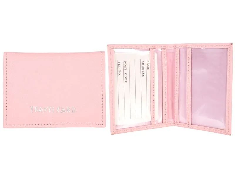 Grained PU Travel Card Holder 1500