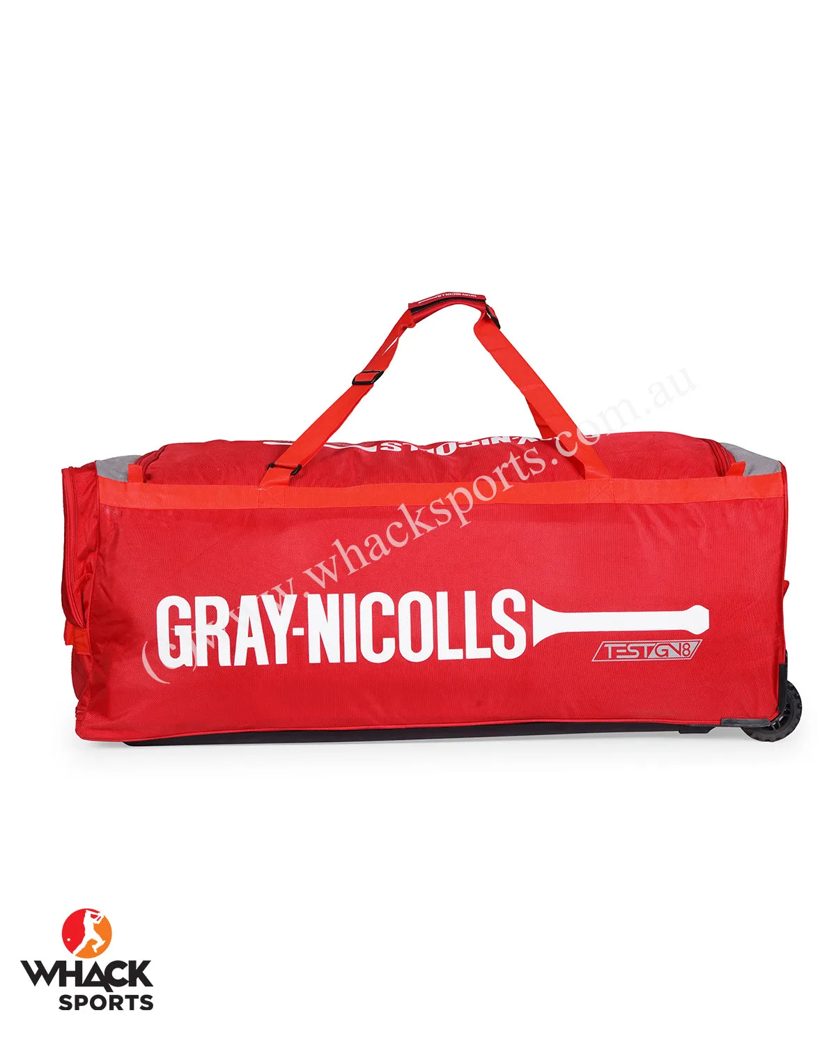 Gray Nicolls GN 8 Test Cricket Kit Bag - Wheelie - Large - Red