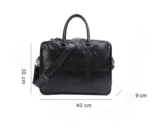 Handmade Leather Business Laptop Bag Briefcase