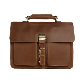 Handmade Vintage Full Grain Leather Cross Body Satchel