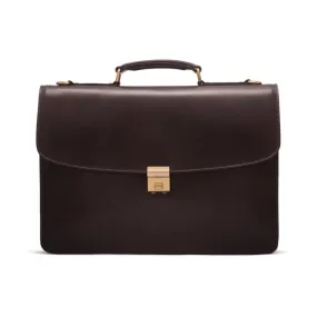 Harvard Leather Briefcase - Brown