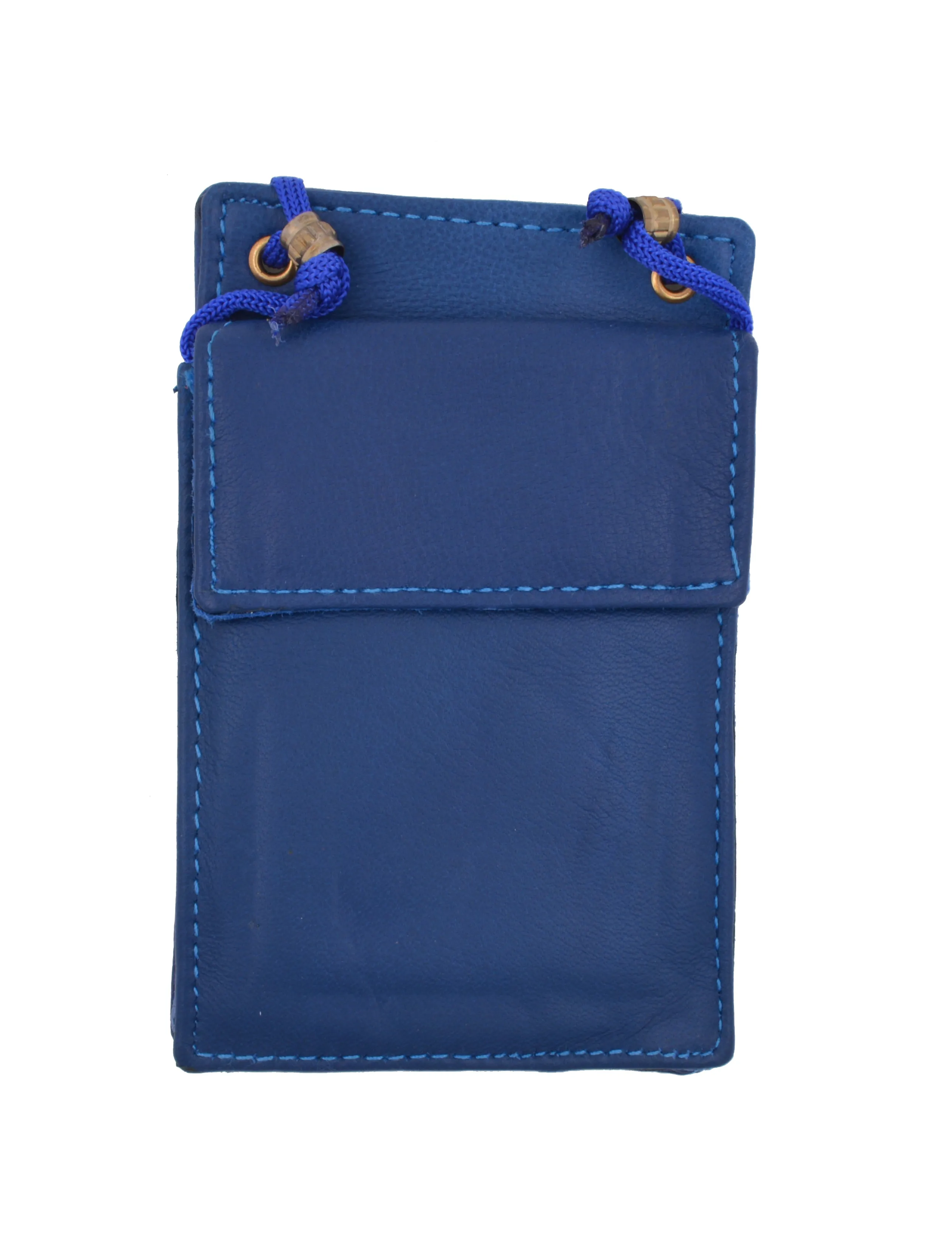 ID Badge Card Holder Leather Vertical Clip Neck Strap Lanyard Necklace Case