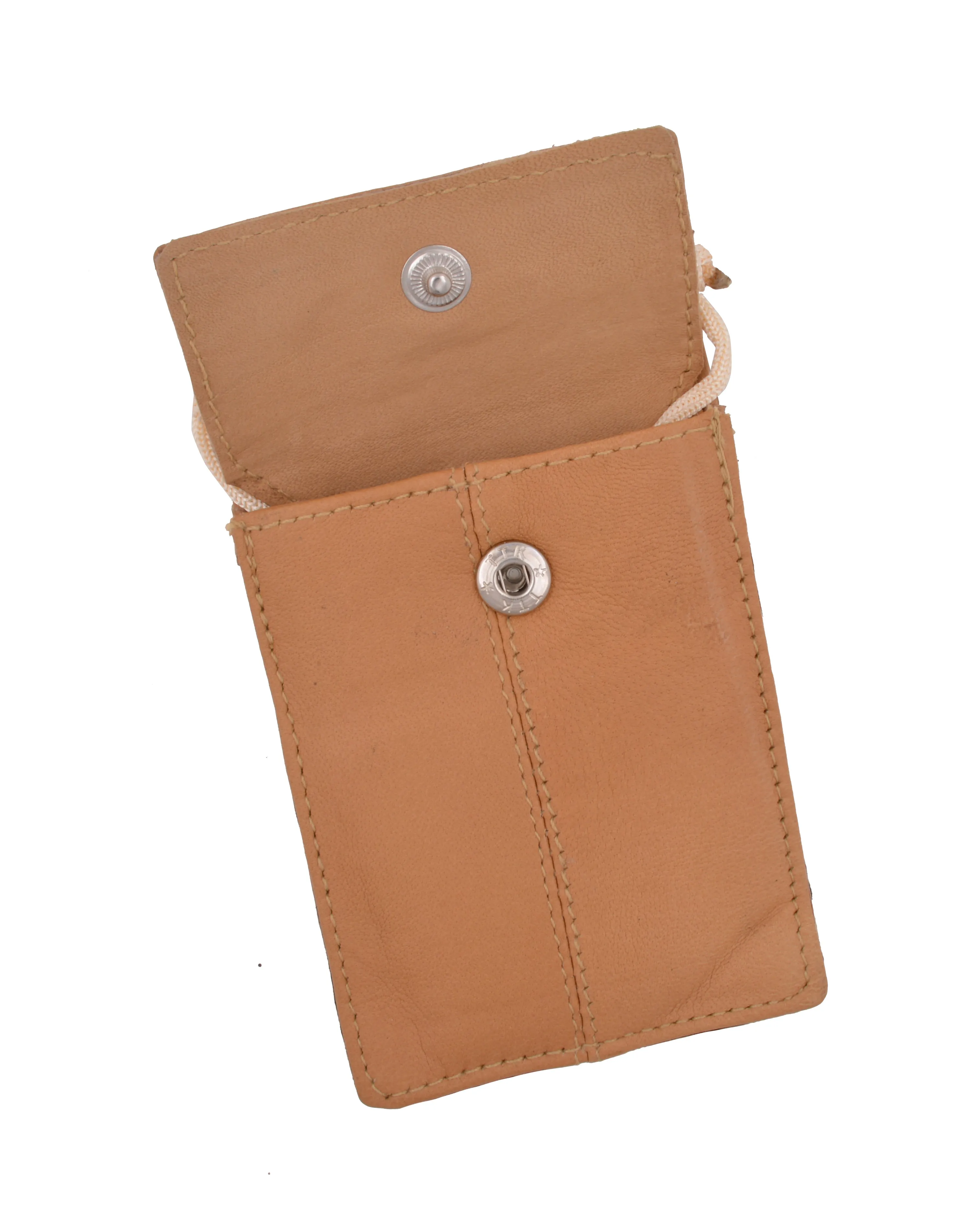 ID Badge Card Holder Leather Vertical Clip Neck Strap Lanyard Necklace Case